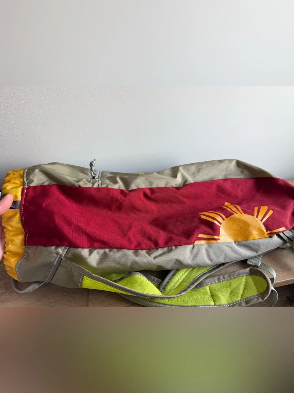 cotopaxi Maroon and Yellow Logo Daypack
